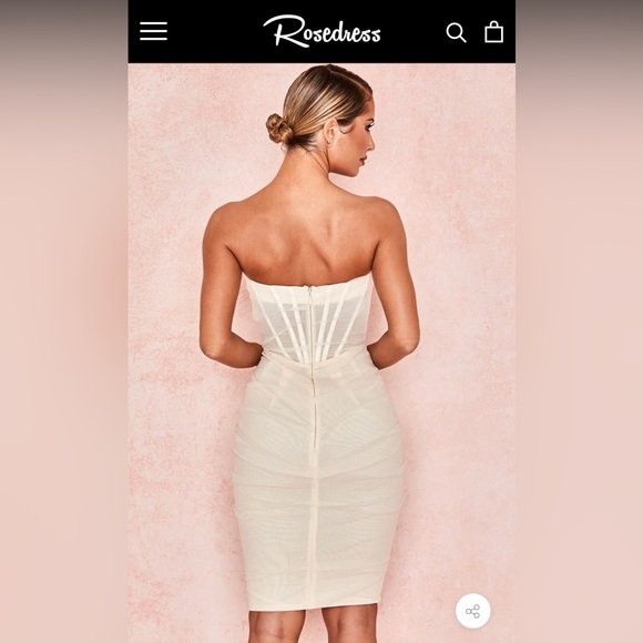 NWT White corset style dress from Rosedress - Picture 3 of 7